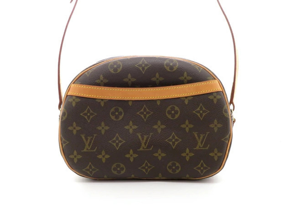 LOUIS VUITTON Blois Monogram Bag Shoulder Canvas Brown